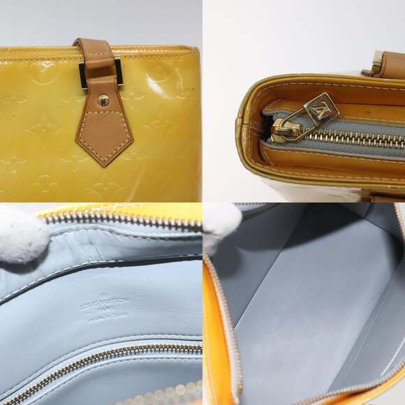 LOUIS VUITTON Monogram Vernis Houston Hand Bag Gris M91053 - Picture 11 of 13